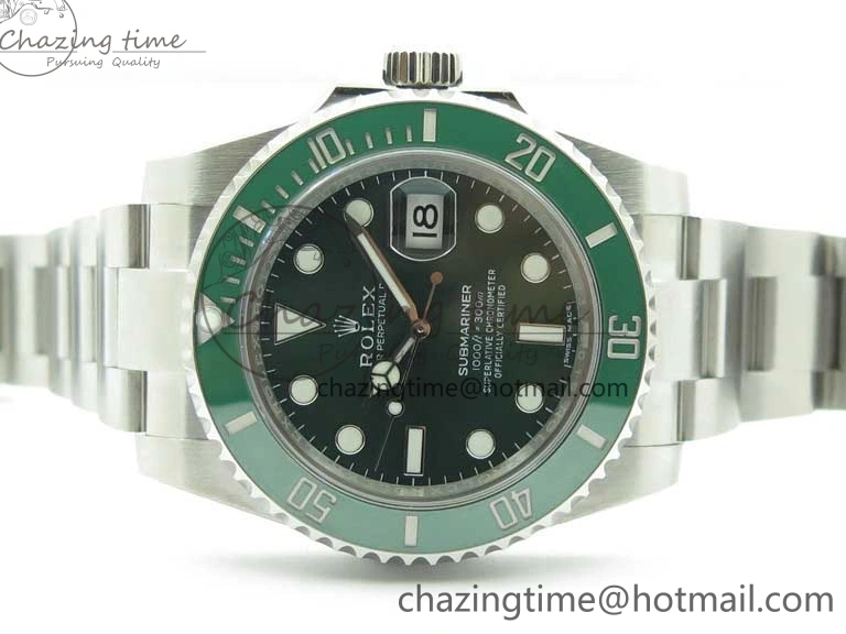 AAA Replica Watches Best Green LV Edition 2783 Bracelet and 1:1 Case Submariner 904L A2836 Ceramic TimelessDesign V Noob 116610 SS 0120